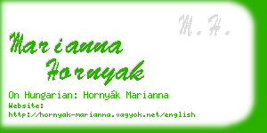 marianna hornyak business card