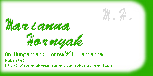 marianna hornyak business card